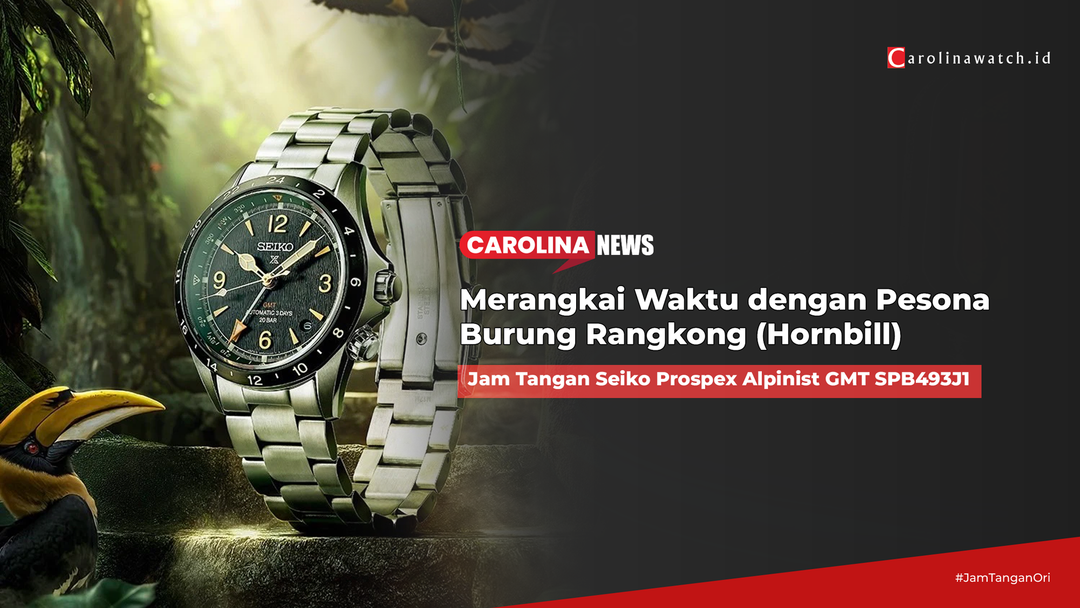 Merangkai Waktu dengan Pesona Rangkong: Seiko Prospex Alpinist GMT SPB493J1