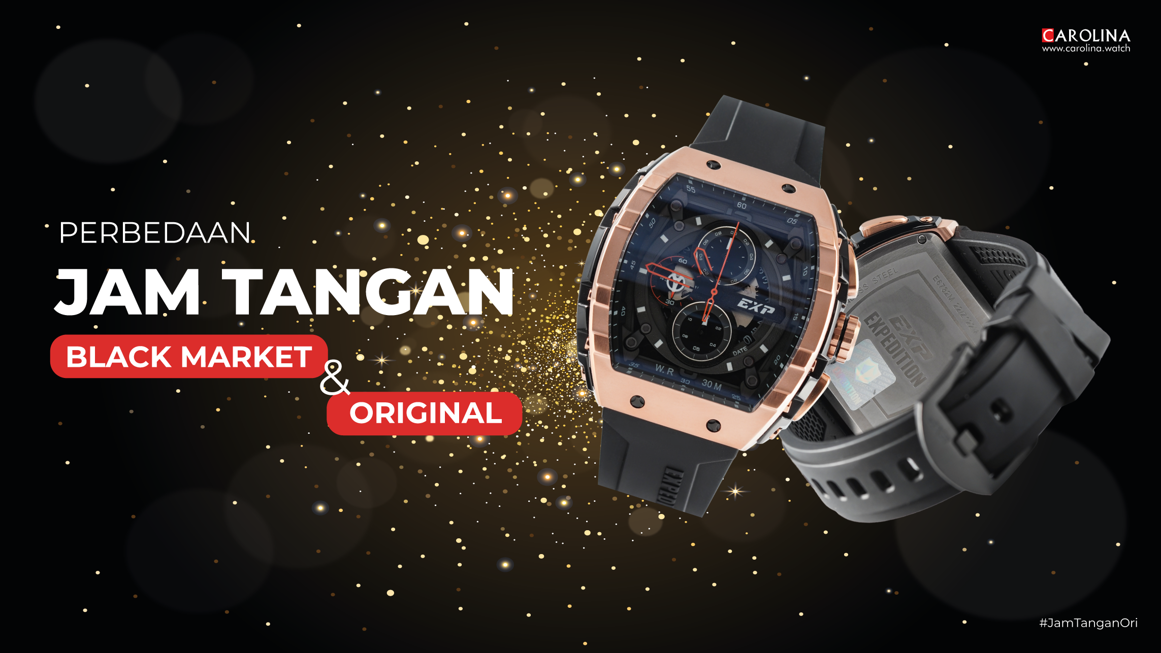 Nih bedanya jam tangan original dengan yang black market