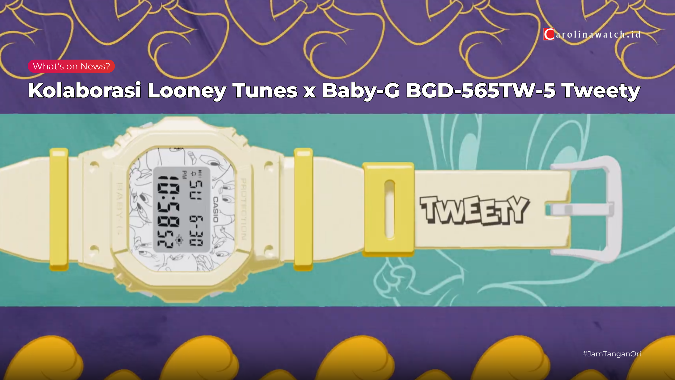 Jam Tangan BABY-G] Kolaborasi Looney Tunes x Baby-G BGD-565TW-5 
