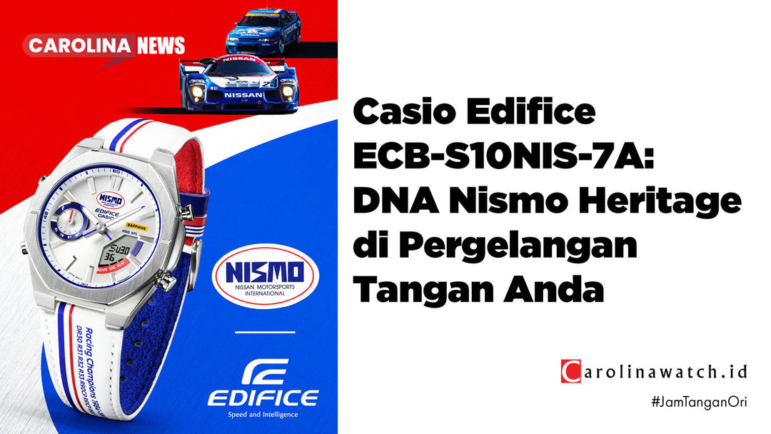 Pertemuan antara legends horologi dengan legenda balap internasional, Casio dan NISMO merilis jam tangan Heritage design dengan konsep ala mobil balap!