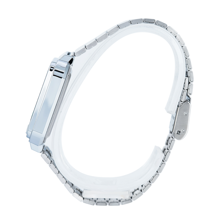 Jam Tangan Casio General A120WE-1A Unisex Digital Dial Grey Stainless Steel Band