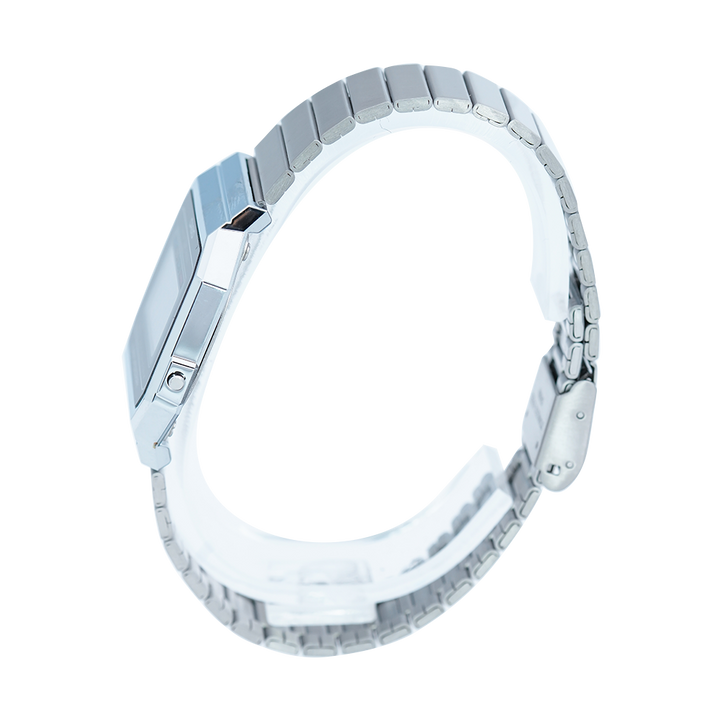 Jam Tangan Casio General A700W-1A Unisex Digital Dial Stainless Steel Band