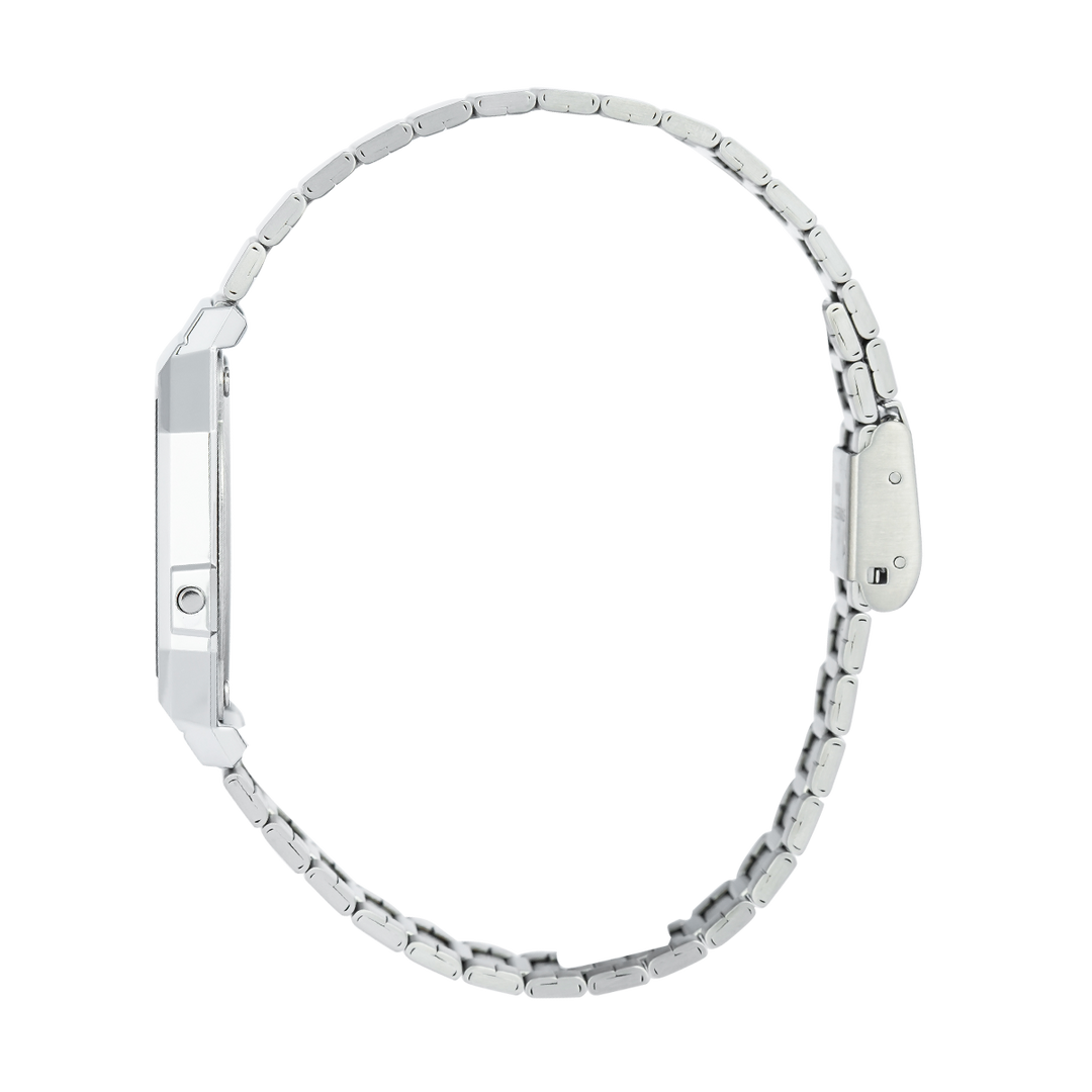 Jam Tangan Casio General A700WEV-7A Unisex Digital Dial Stainless Steel Band