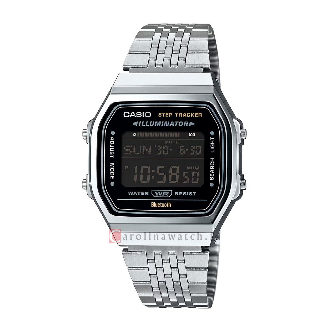 Jam Tangan Casio Vintage Casio Vintage ABL-100WE-1B Unisex Smartphone Link Digital Dial Stainless Steel Band