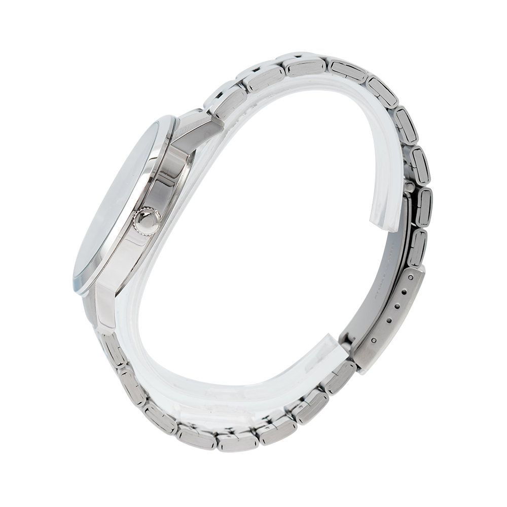 Jam Tangan Alexandre Christie Primo Steel AC 1007 MDBSSBA Men Black Dial Stainless Steel Strap