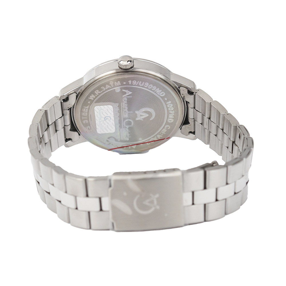 Jam Tangan Alexandre Christie Primo Steel AC 1007 MDBSSSL Men Silver Dial Stainless Steel Strap