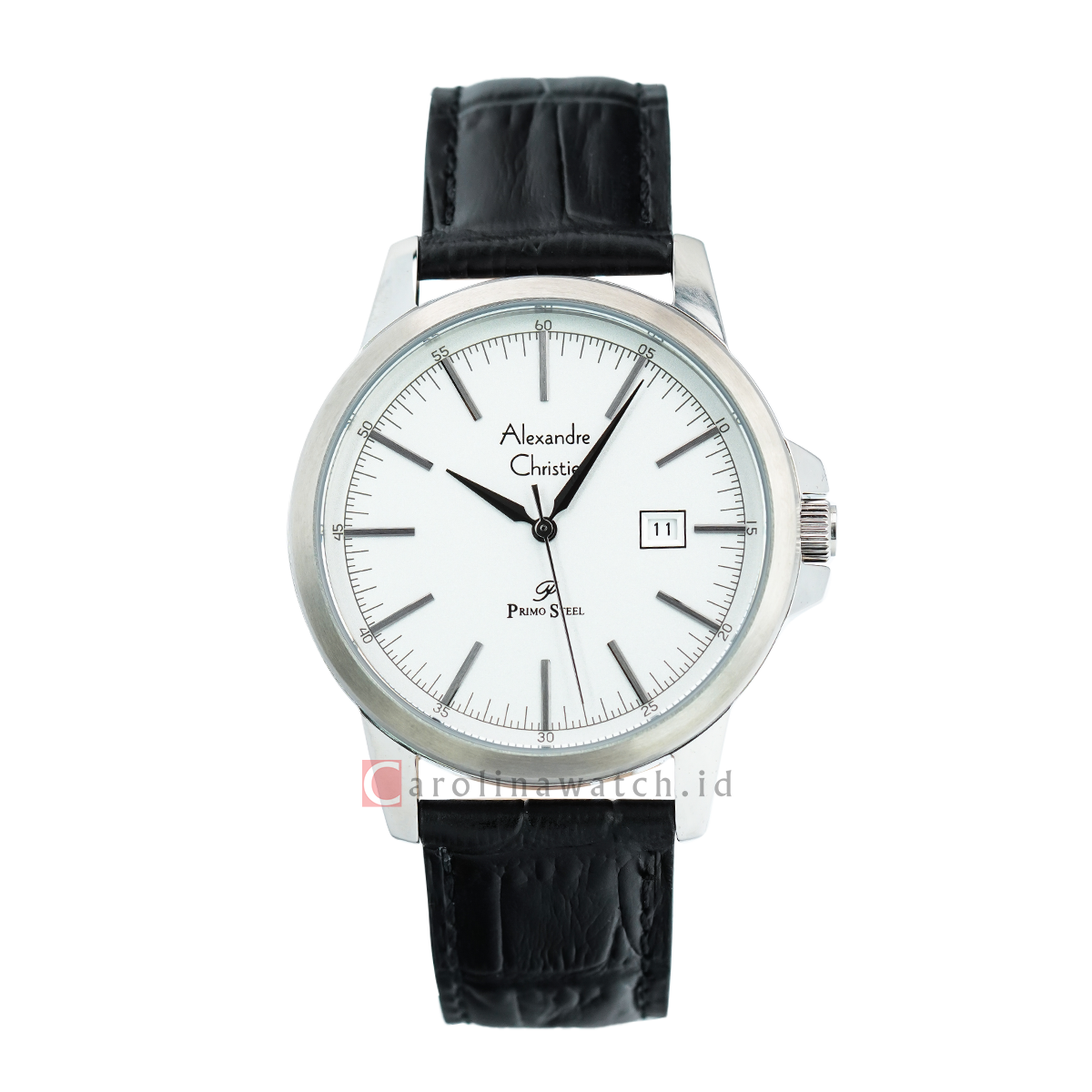Jam Tangan Alexandre Christie Primo Steel AC 1008 MDLSSSL Men White Di jam-tangan-alexandre-christie-primo-steel-ac-1008-mdlsssl-men-white-di