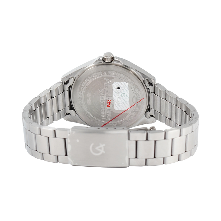 Jam Tangan Alexandre Christie Primo Steel AC 1011 LDBSSGR Women Black Dial Stainless Steel Strap