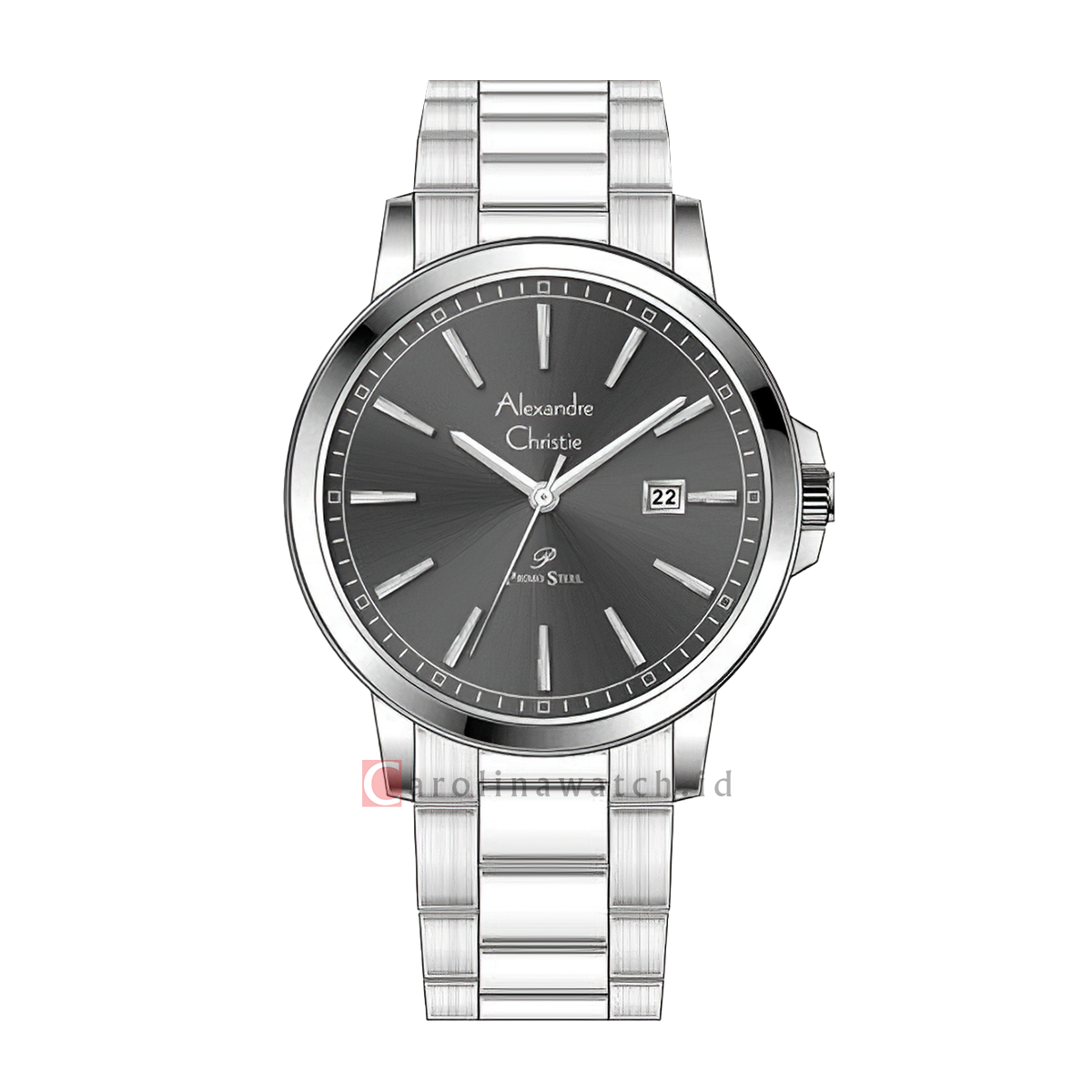 Jam tangan alexandre christie primo steel ac 1014 mdbssba men black di