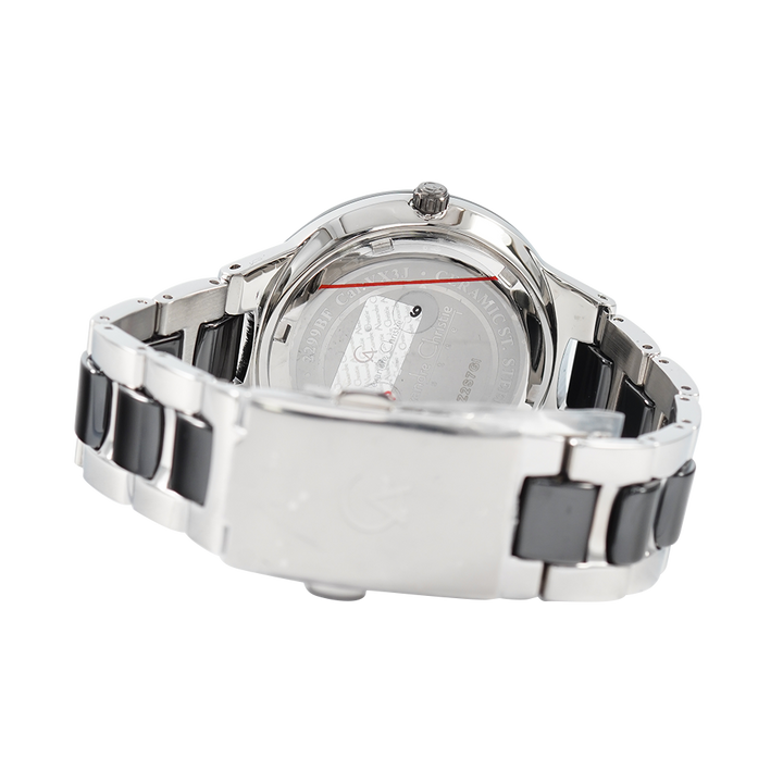 Jam Tangan Alexandre Christie Multifunction AC 2299 BFBSSBA Women Black Dial Stainless Steel Strap