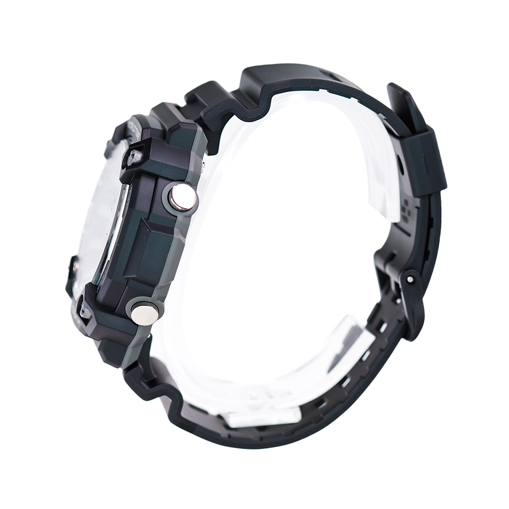 Jam Tangan Casio General AEQ-120W-1A World Time Digital-Analog Dial Black Resin Strap