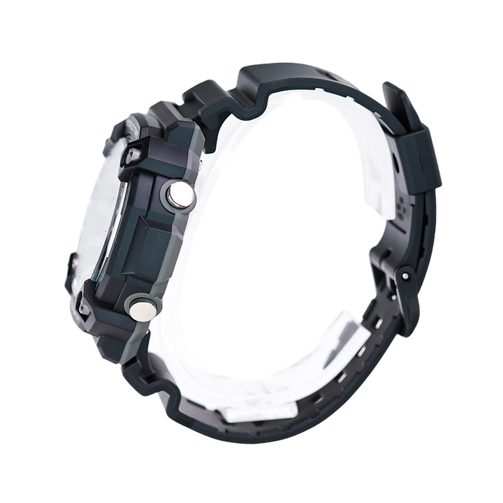 Jam Tangan Casio General AEQ-120W-1A World Time Digital-Analog Dial Black Resin Strap