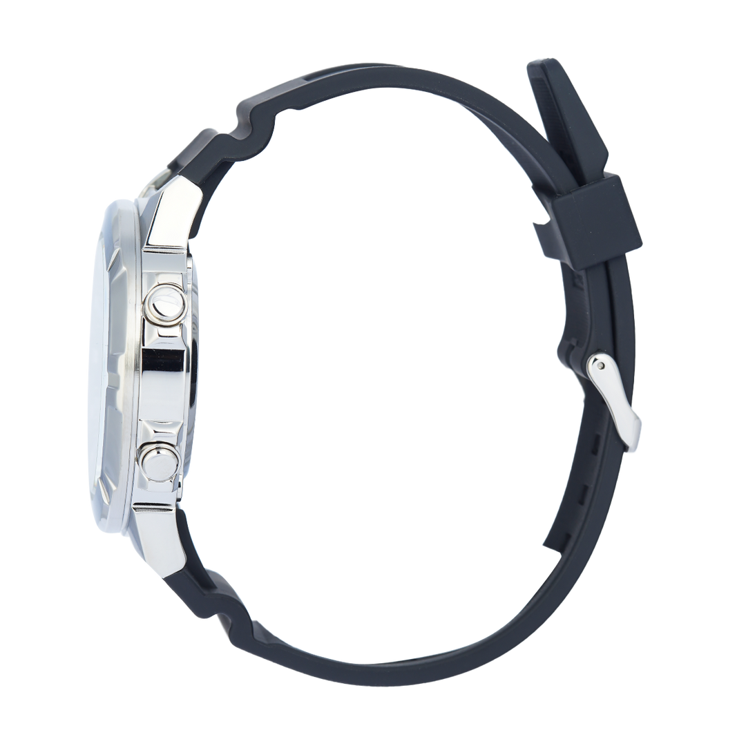 Jam Tangan Casio General AMW-870-1A Men Black Dial Black Resin Strap