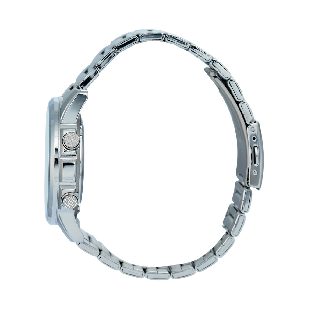 Jam Tangan Casio General AMW-880D-1A Men Black Dial Stainless Steel Band