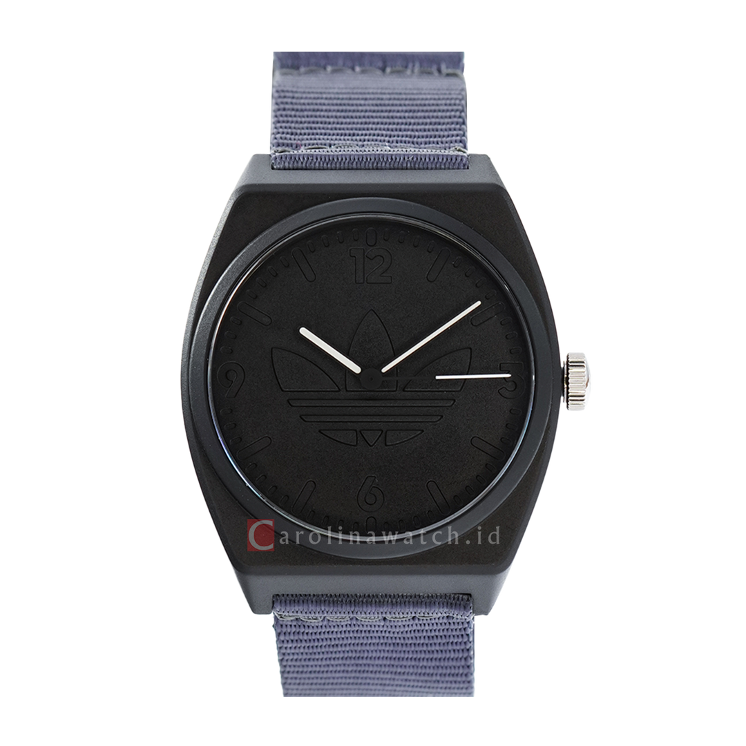 Jam Tangan ADIDAS AOST22041 Unisex Black Dial Nylon Strap