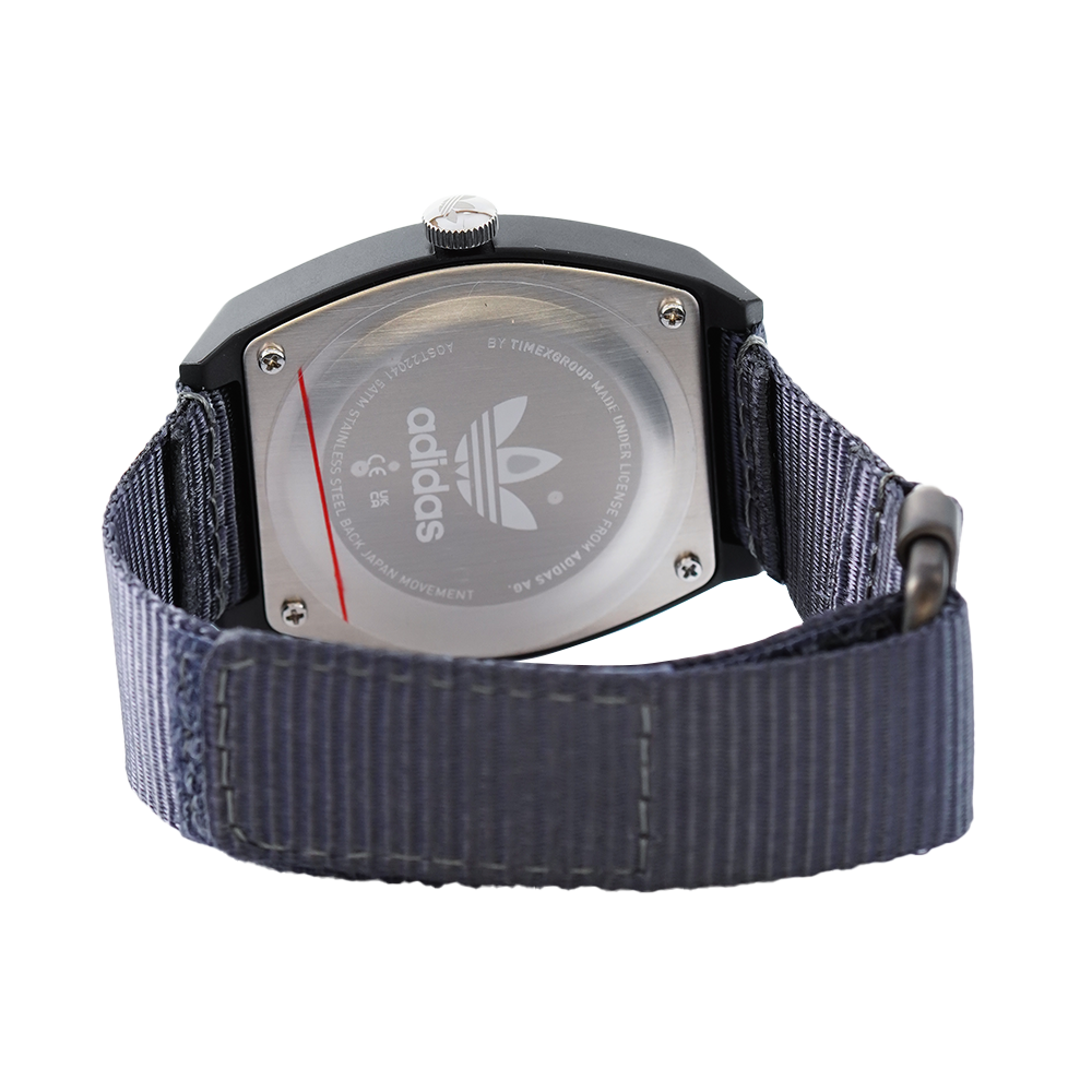 Jam Tangan ADIDAS AOST22041 Unisex Black Dial Nylon Strap