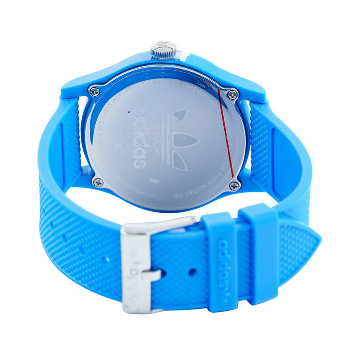Jam Tangan ADIDAS AOST22042 Unisex Blue Dial Blue Rubber Strap