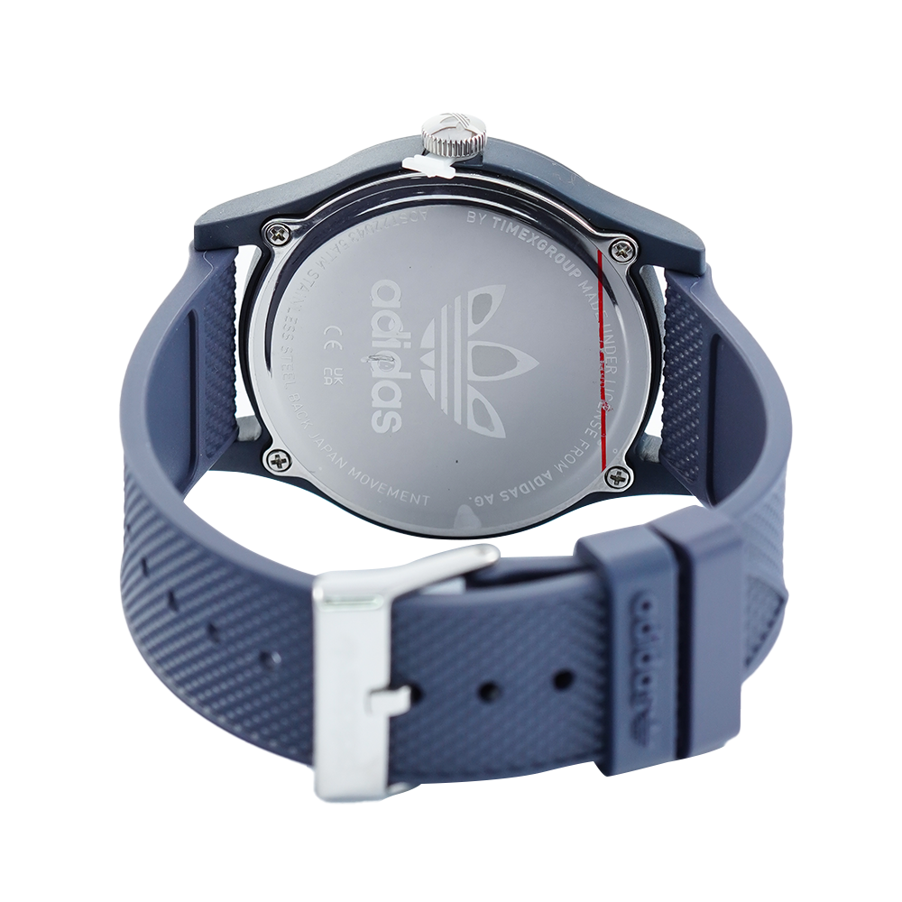 Jam Tangan ADIDAS AOST22043 Unisex Dark Blue Dial Dark Blue Rubber Strap