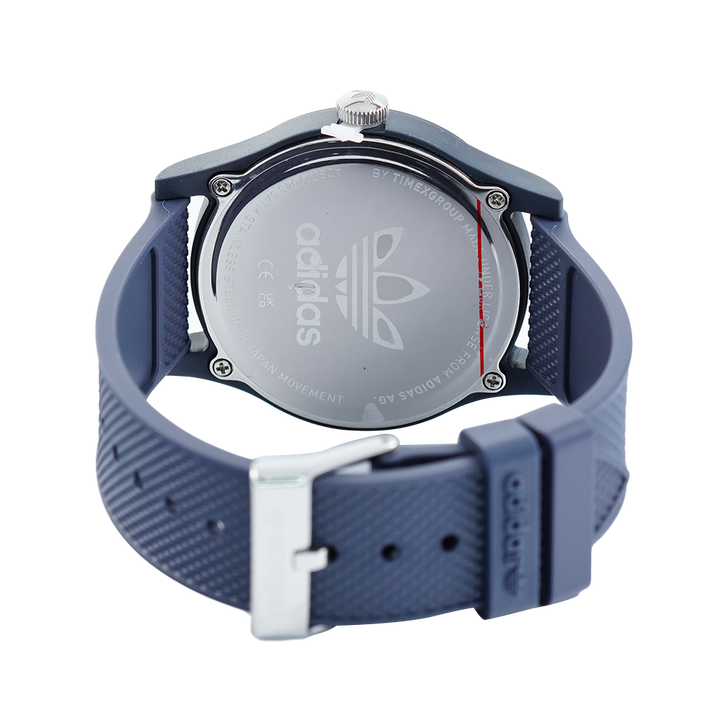 Jam Tangan ADIDAS AOST22043 Unisex Dark Blue Dial Dark Blue Rubber Strap