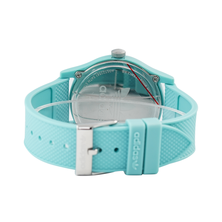 Jam Tangan Adidas Project One AOST22561 Unisex Black Dial Blue Rubber Strap