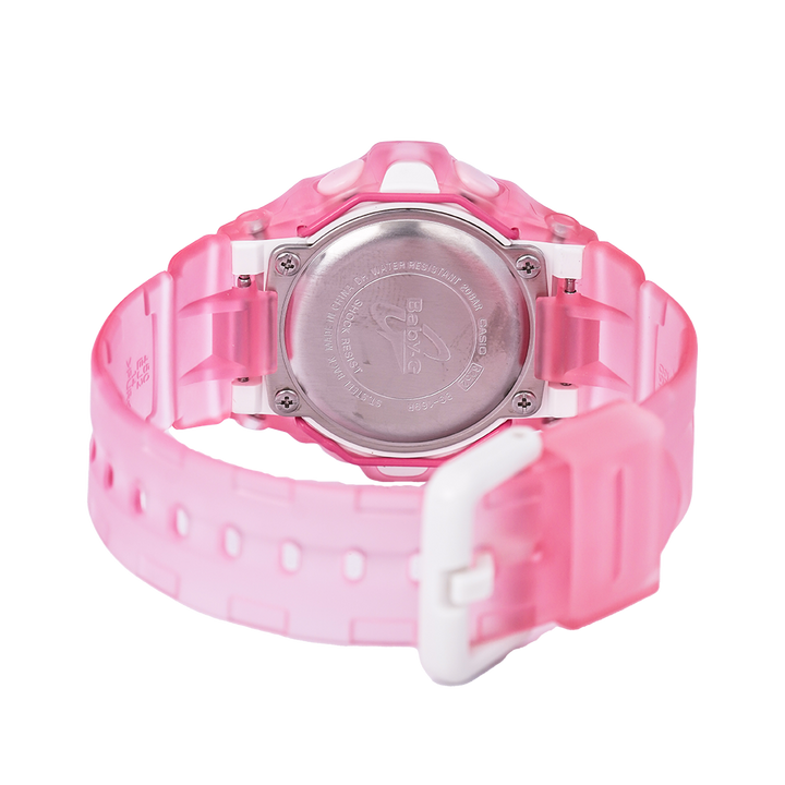 Jam Tangan Casio Baby-G BG-169R-4E Women Digital Dial Pink Transparent Resin Band