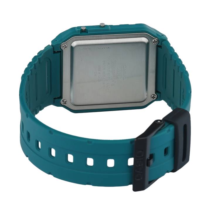 Jam Tangan Casio Data Bank CA-53WB-3B Men Digital Dial Green Resin Band