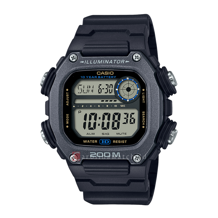 Jam Tangan CASIO DW-291HX-1A Men Digital Dial Black Resin Band