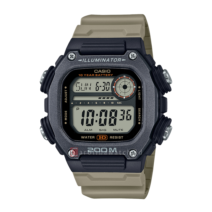 Jam Tangan CASIO DW-291HX-5A Men Digital Dial Brown Resin Band