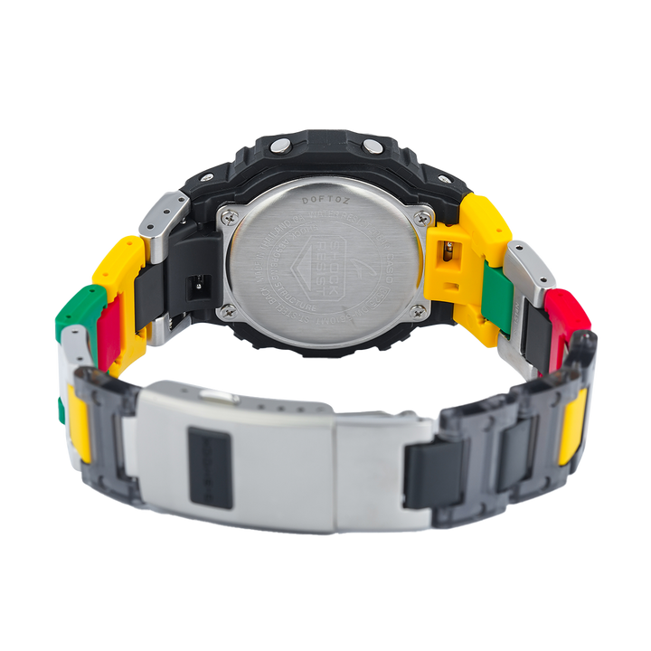 Jam Tangan Casio G-Shock DW-5610MT-1D Unisex Digital Dial Multicolor Stainless Steel Band