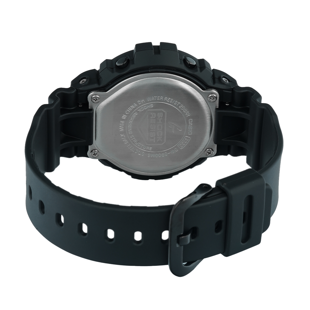Jam Tangan CASIO G SHOCK DW-6900MS-1D Men Digital Dial Black Resin Band