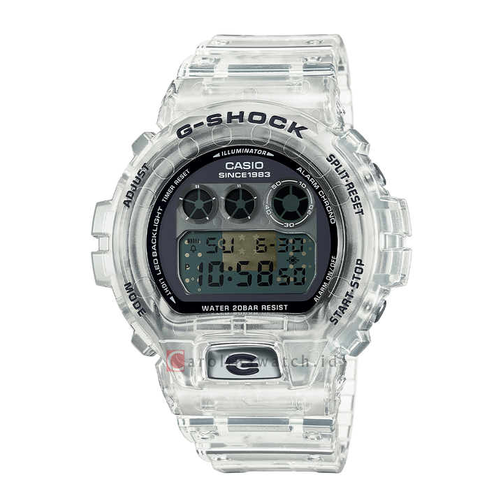 Jam Tangan Casio G-Shock DW-6940RX-7D Men 40th Anniversary Clear Remix White Transparent Resin Band Limited Edition