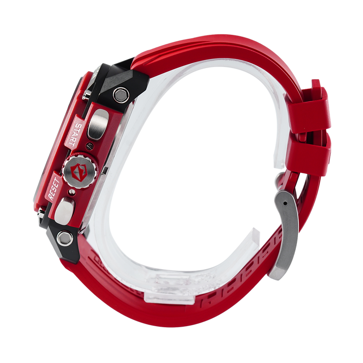 Jam Tangan Expedition E 6781 PMCRTBBARE Men Black Dial Red Rubber Strap