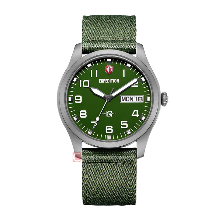Jam Tangan Expedition Sport E 6794 MENSSGN Men Nanoceram Dark Green Dial Dark Green Nylon Strap
