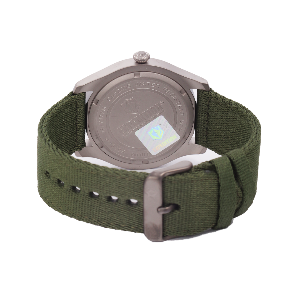 Jam Tangan Expedition Sport E 6794 MENSSGN Men Nanoceram Dark Green Dial Dark Green Nylon Strap