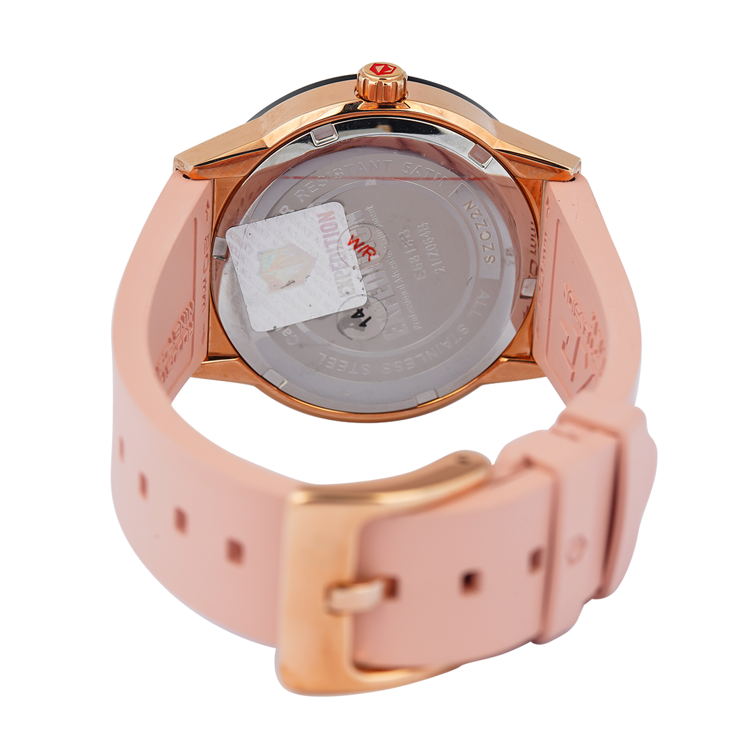 Jam Tangan Expedition E 6818 BFRBRLN Women Light Pink Dial Light Pink Rubber Strap