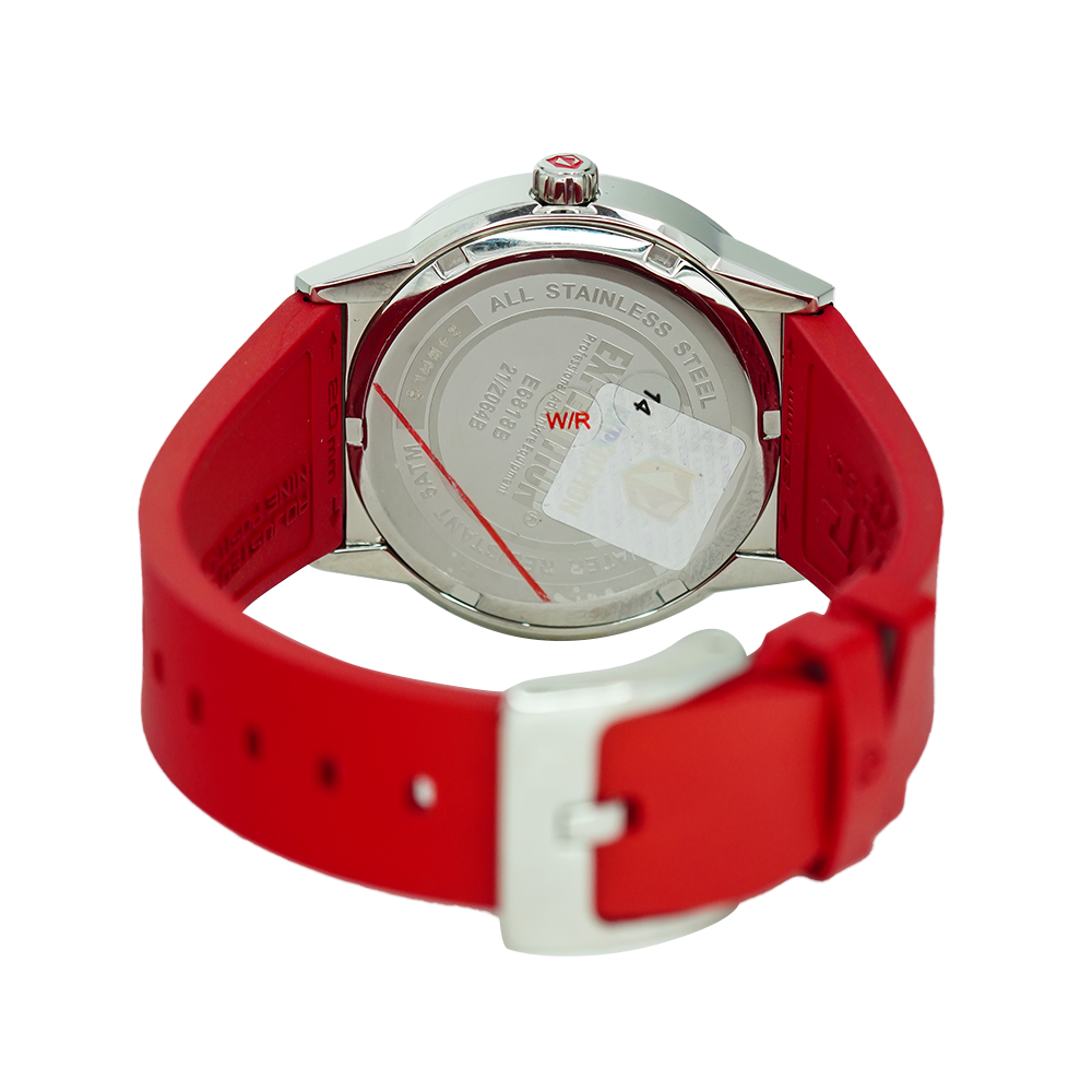 Jam Tangan Expedition E 6818 BFRSSRE Women Red Dial Red Rubber Strap