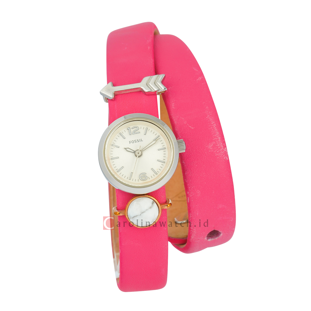 New Fossil Double Wrap ES3964SET Jam Tangan Fossil Georgia ES3964SET Double Wrap Women White  main image 4