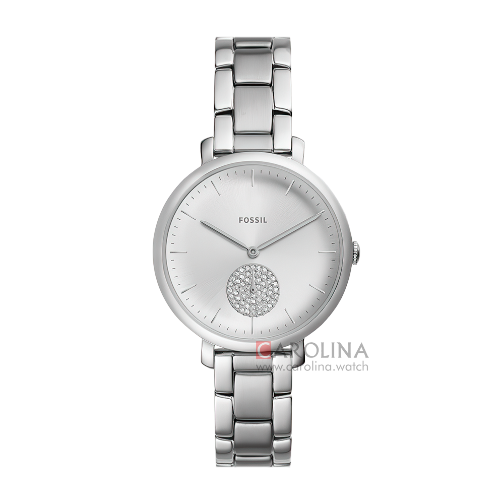 Jam Tangan Fossil Jacqueline ES4437 Women Silver Dial Stainless Steel Strap
