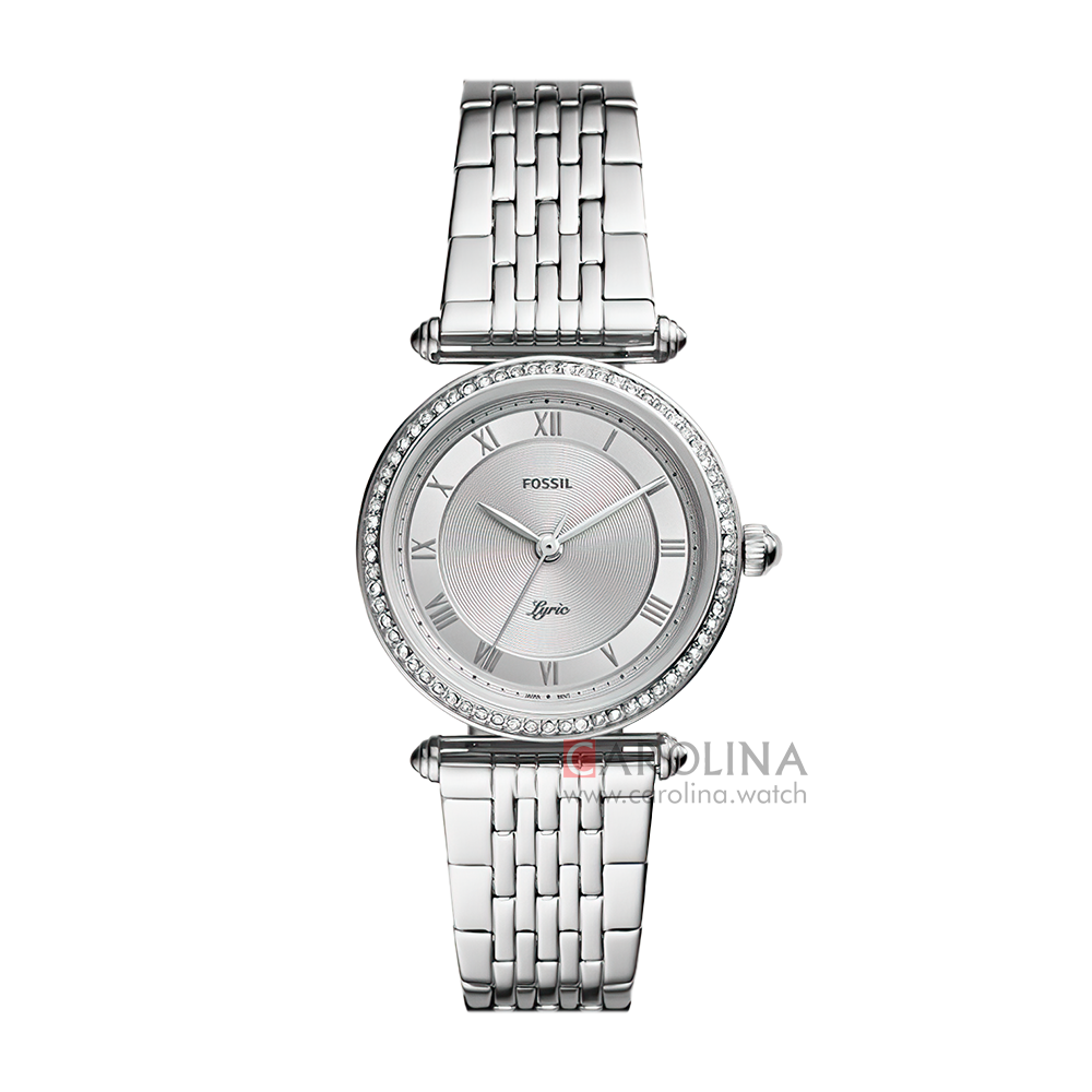 Jam Tangan Fossil Lyric ES4712 Women Silver Dial Stainless Steel Strap