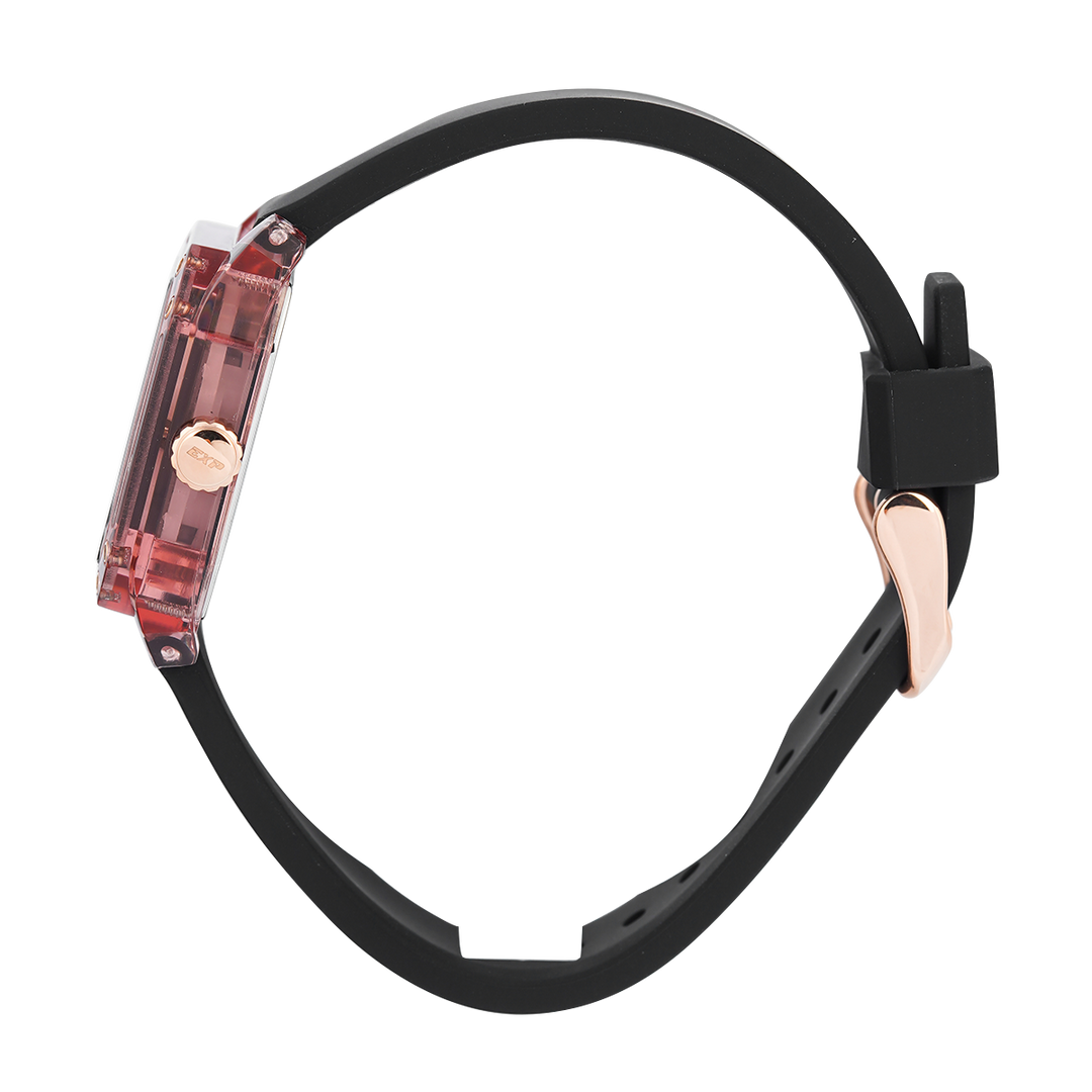 Jam Tangan Expedition EXP EX 6840 MFRRGBAPN Unisex  Black Dial Black Rubber Strap