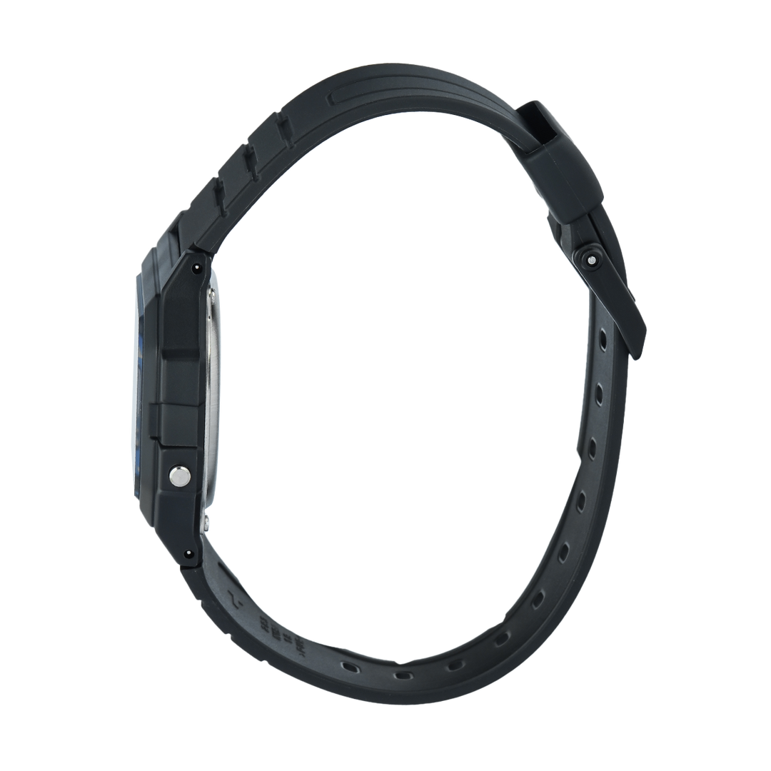 Jam Tangan Casio General F-105W-1A Unisex Digital Dial Black Resin Band