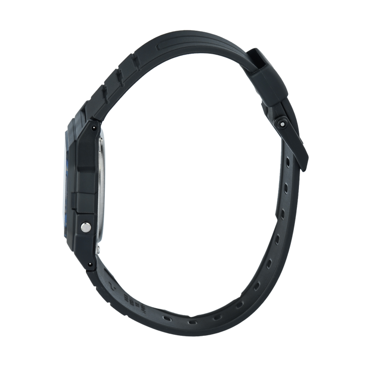 Jam Tangan Casio General F-105W-1A Unisex Digital Dial Black Resin Band