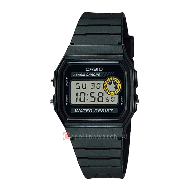 Jam Tangan Casio F-94WA-8D Unisex Digital Dial Black Resin Band