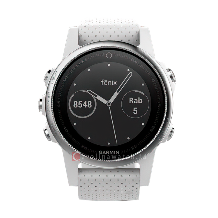 Jam Tangan Garmin FENIX 5S ROSEGOLD TONE SAPPHIRE WITH WHITE BAND Unisex White with Carrara White Band