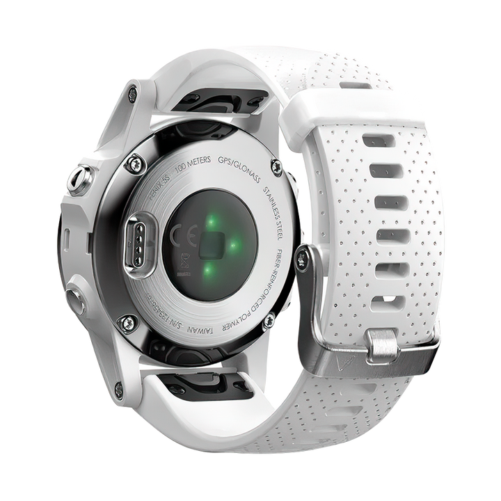 Jam Tangan Garmin FENIX 5S ROSEGOLD TONE SAPPHIRE WITH WHITE BAND Unisex White with Carrara White Band