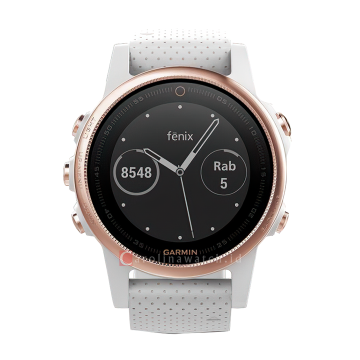 Jam Tangan Garmin FENIX 5S ROSEGOLD Unisex Rose Gold Tone Shappire on a Carrara Band