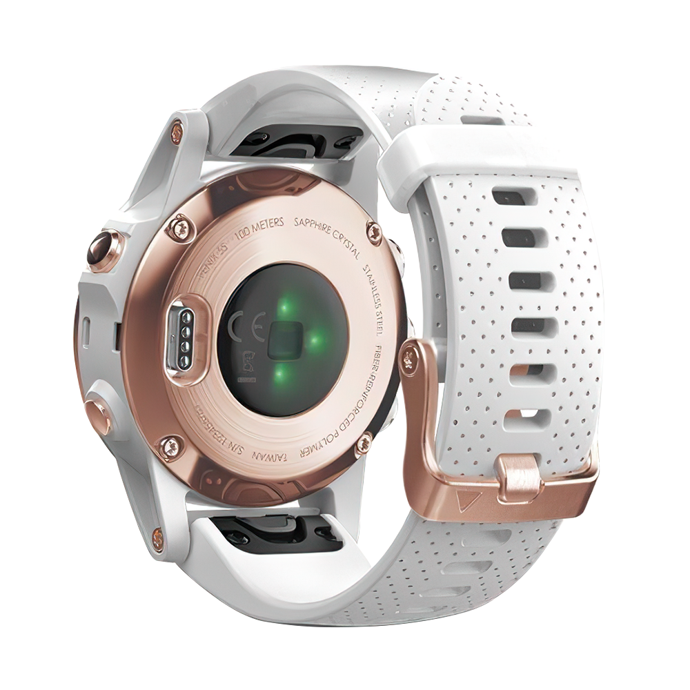 Jam Tangan Garmin FENIX 5S ROSEGOLD Unisex Rose Gold Tone Shappire on a Carrara Band