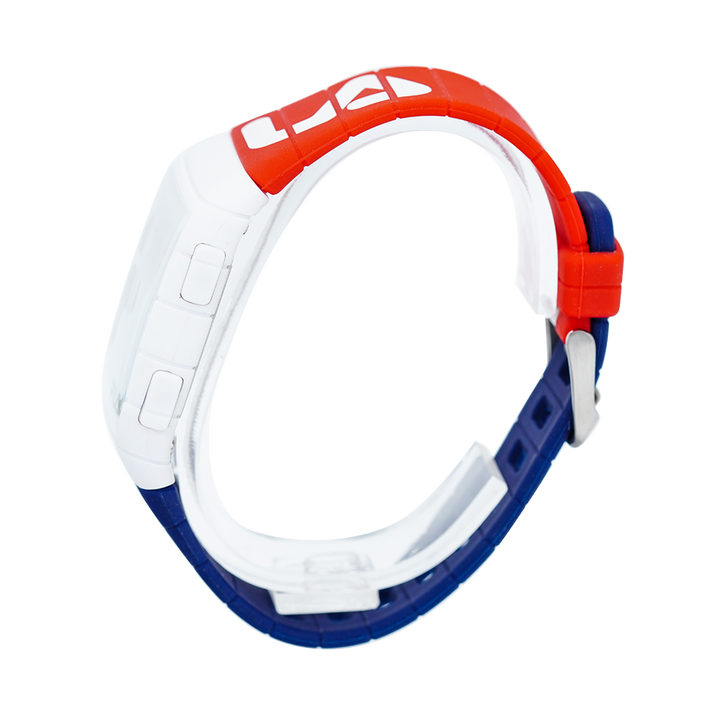 Jam Tangan FILA FL38105-005 Unisex Digital Dial Red Blue Rubber Strap