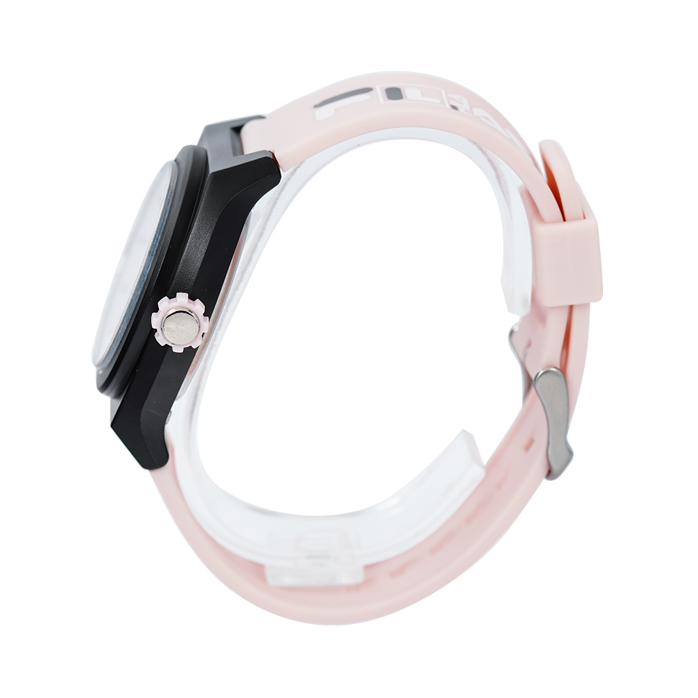 Jam Tangan FILA FL38180-106 Unisex Pink Black Dial Pink Rubber Strap