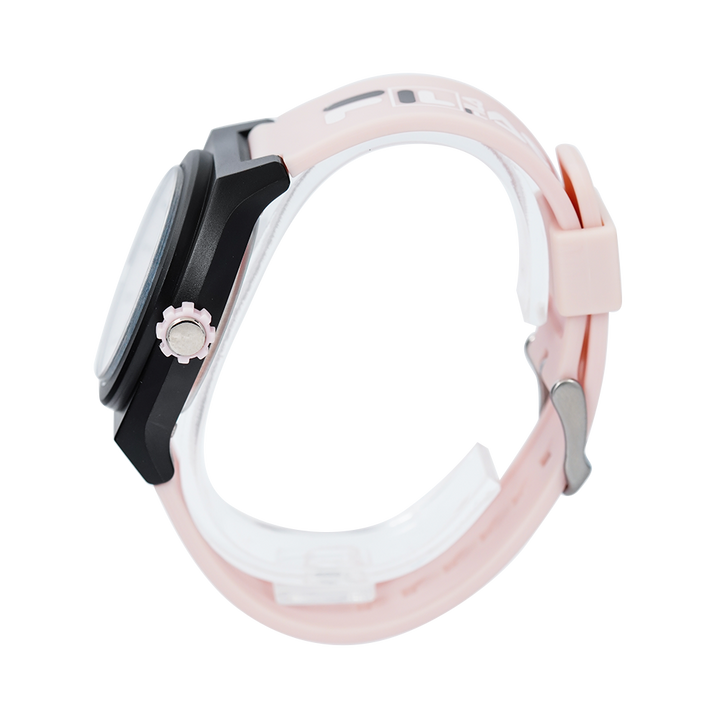 Jam Tangan FILA FL38180-106 Unisex Pink Black Dial Pink Rubber Strap